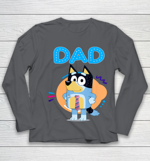 Bluey Dad Lover Forever Father's Day Youth Long Sleeve 8