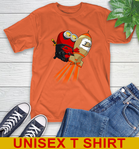 NHL Hockey Anaheim Ducks Deadpool Minion Marvel Shirt T-Shirt 4