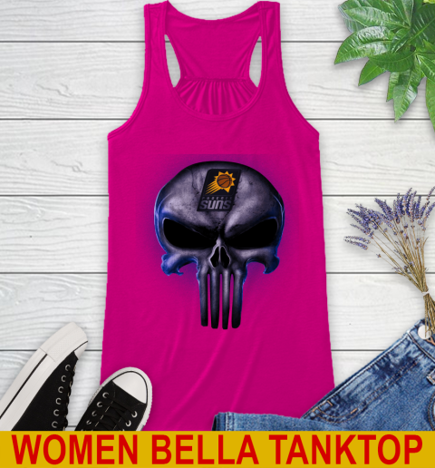 Phoenix Suns NBA Basketball Punisher Skull Sports Racerback Tank 6