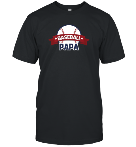 Baseball Papa Shirt Sport Coach Gifts Dad Ball Unisex Jersey Tee
