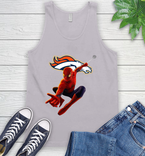NFL Spider Man Avengers Endgame Football Denver Broncos Tank Top 4