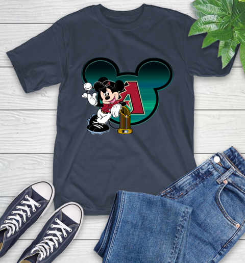 MLB Arizona Diamondbacks The Commissioner's Trophy Mickey Mouse Disney T-Shirt 4