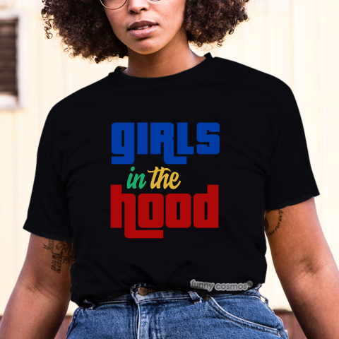 Jordan 1 Fearless Blue the Great Matching Sneaker Tshirt For Woman For Girl Girls in the Hood Black Jordan Shirt