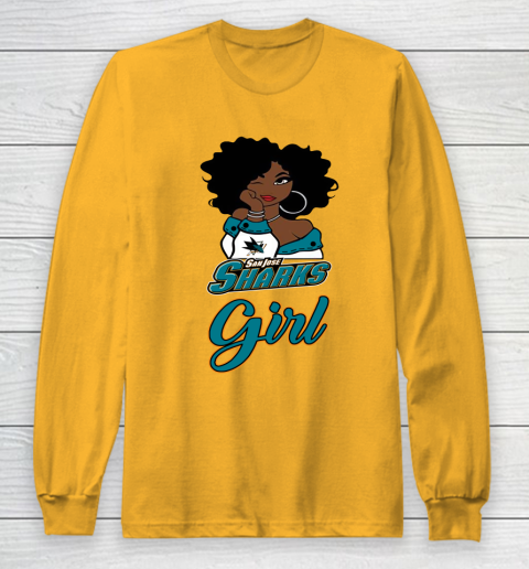 San Jose Sharks Girl NHL Long Sleeve T-Shirt 3