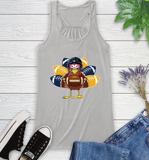 San Diego Chargers Turkey Thanksgiving Day Racerback Tank