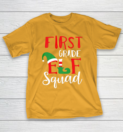 Elf Squad Third Grade Christmas Teacher Top T-Shirt Elf Squad Third Grade Christmas Teacher Top T-Shirt