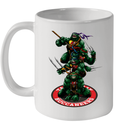 NFL Football Tampa Bay Buccaneers Teenage Mutant Ninja Turtles Shirt Ceramic Mug 11oz