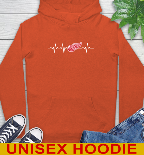 Detroit Red Wings NHL Hockey Heart Beat Shirt Hoodie 4