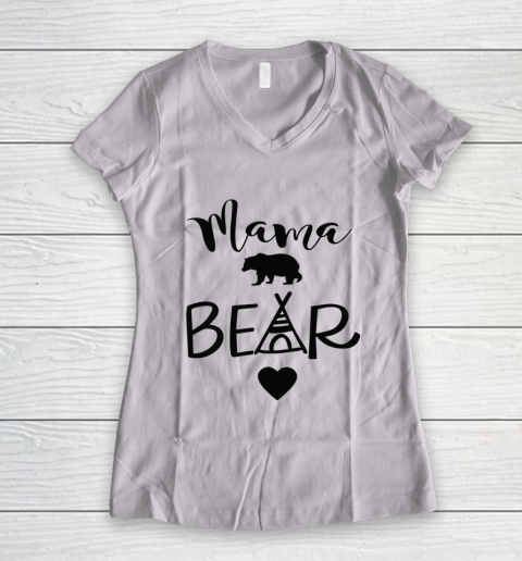 Mama Bear Mothers Day Mom Women's V-Neck T-Shirt
