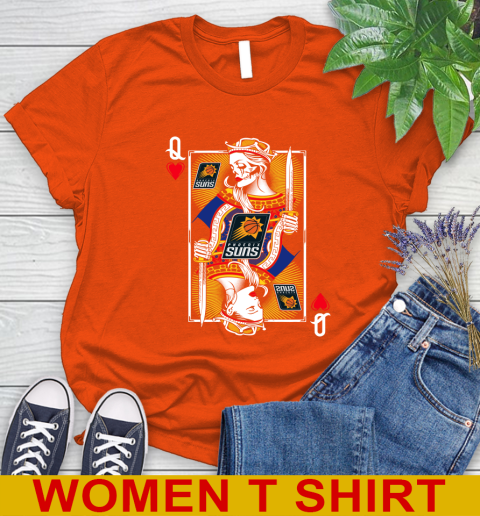 NBA Basketball Phoenix Suns The Queen Of Hearts Card Shirt Women's T-Shirt 3