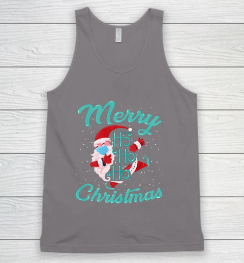 Merry Christmas Ho Ho Ho Santa Claus Wearing A Face Mask Tank Top 6