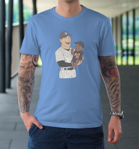 Yankees Holding Crying Mets Baby T-Shirt 7