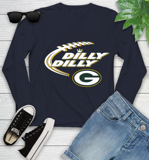 NFL Green Bay Packers Dilly Dilly Football Sports Youth Long Sleeve 3