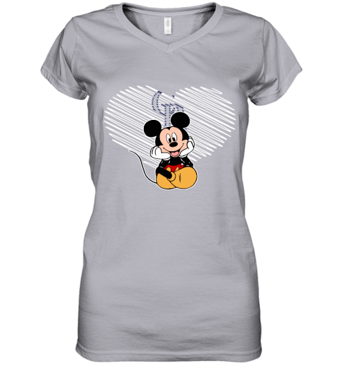 c6r5 mlb colorado rockies the heart mickey mouse disney baseball women v neck t shirt 39 front sport grey