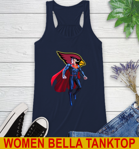 NFL Superman DC Sports Football Arizona Cardinals Racerback Tank 11