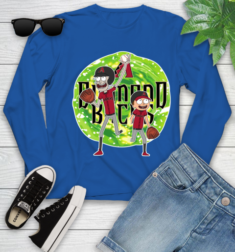 MLB Arizona Diamondbacks Rick And Morty Baseball Sports Youth Long Sleeve 9