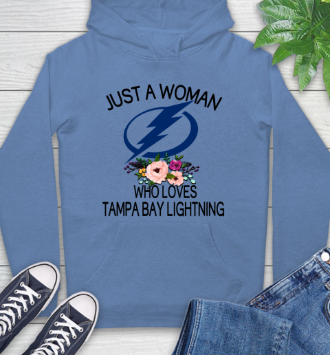 NHL Just A Woman Who Loves Tampa Bay Lightning Hockey Sports Hoodie 9