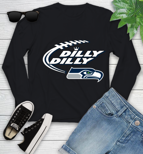 NFL Seattle Seahawks Dilly Dilly Football Sports Youth Long Sleeve 2