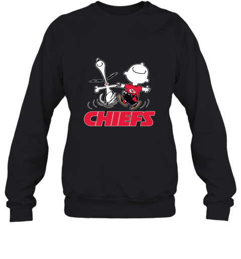 Snoopy And Charlie Brown Happy Kansas City Chiefs Fans Sweatshirt