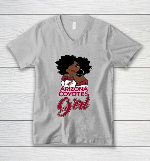 Arizona Coyotes Girl NHL V-Neck T-Shirt 4