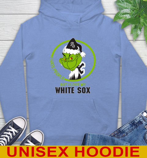 Chicago White Sox MLB Grinch I Hate People But I Love My Favorite Baseball Team 23