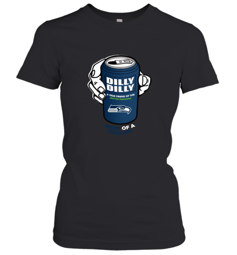 Bud Light Dilly Dilly! Los Seattle Seahawks Birds Of A Cooler Women's T-Shirt