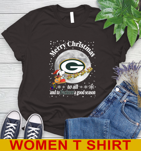 Green Bay Packers Merry Christmas To All And To Packers A Good Season NFL Football Sports Women's T-Shirt 9