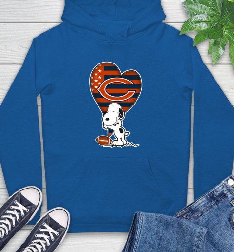 Chicago Bears NFL Football The Peanuts Movie Adorable Snoopy Hoodie 9