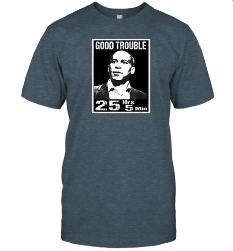 mtzi good trouble corey booker 25 hrs and 5 mins premium classic t shirt 2 front dark heather