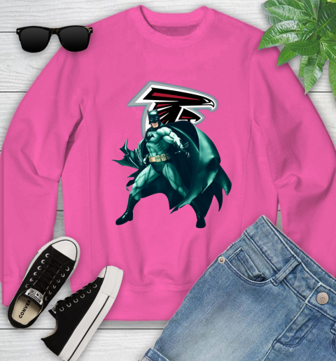 NFL Batman Football Sports Atlanta Falcons Youth Sweatshirt 7