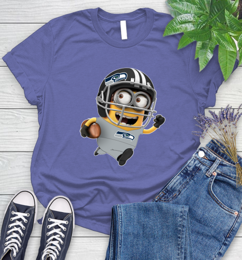 NFL Seattle Seahawks Minions Disney Football Sports Women's T-Shirt 11