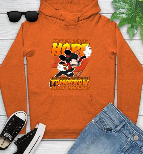 Tampa Bay Buccaneers NFL Football Mickey Disney Never Lose Hope Youth Hoodie 4