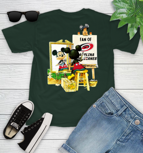 NHL Hockey Carolina Hurricanes Mickey Drawing Shirt 97