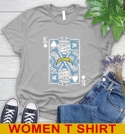 Los Angeles Chargers NFL Football The King Of Spades Death Cards Shirt Women's T-Shirt 5