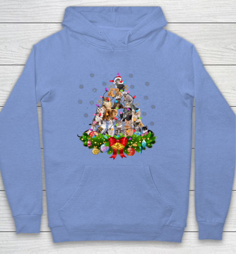 Funny Cat Christmas Tree Xmas Gifts Hoodie 8