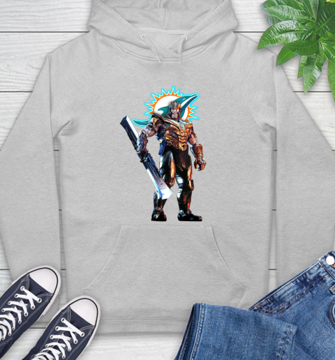 NFL Thanos Gauntlet Avengers Endgame Football Miami Dolphins Hoodie 6