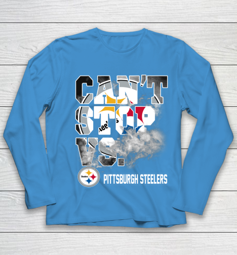 NFL Pittsburgh Steelers Can't Stop Vs Youth Long Sleeve 5