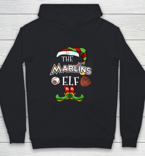 Miami Marlins Christmas ELF Funny MLB Youth Hoodie