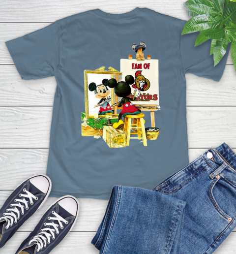 NHL Hockey Ottawa Senators Mickey Drawing Shirt 9