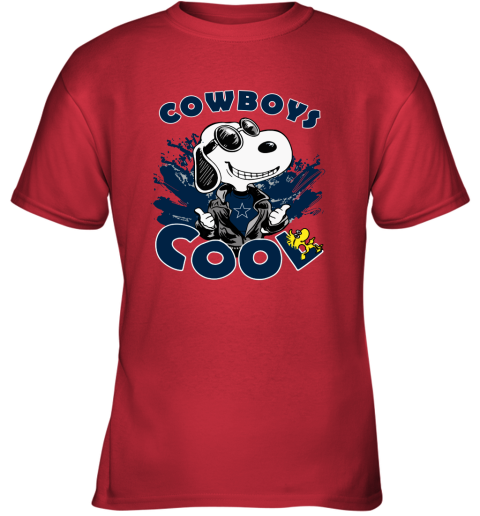 gp12 dallas cowboys snoopy joe cool were awesome shirt youth t shirt 26 front red