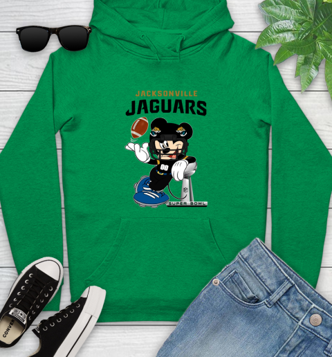 NFL Jacksonville Jaguars Mickey Mouse Disney Super Bowl Football T Shirt Youth Hoodie 20