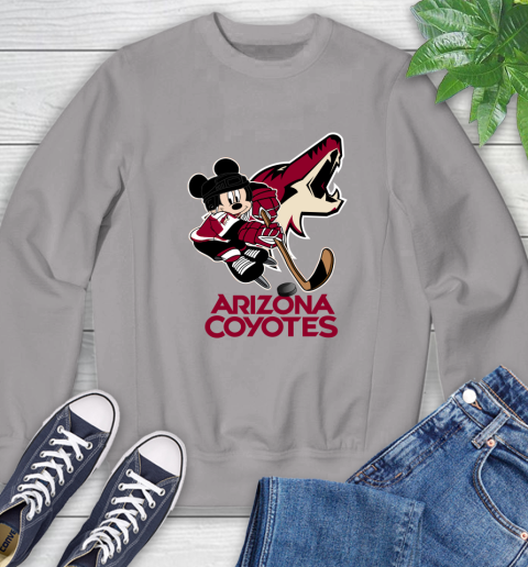 NHL Arizona Coyotes Mickey Mouse Disney Hockey T Shirt Sweatshirt 5