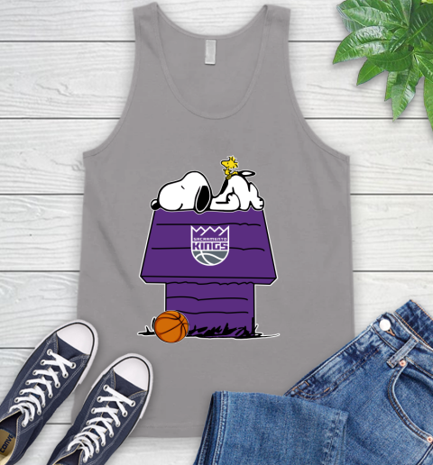 Sacramento Kings NBA Basketball Snoopy Woodstock The Peanuts Movie Tank Top 4
