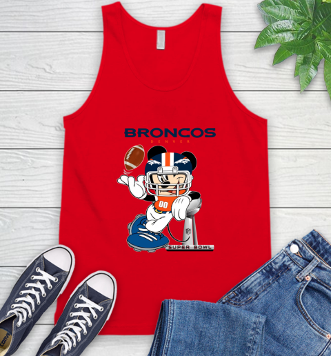 NFL Denver Broncos Mickey Mouse Disney Super Bowl Football T Shirt Tank Top 6