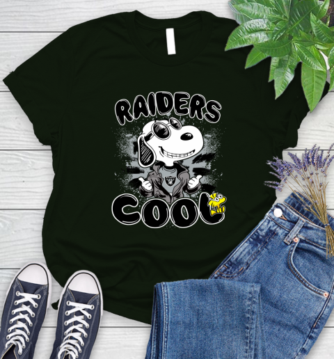 NFL Football Oakland Raiders Cool Snoopy Shirt Women's T-Shirt 5