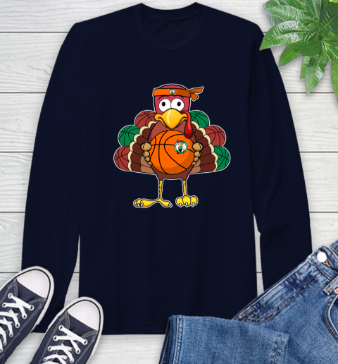 Boston Celtics Turkey thanksgiving day Long Sleeve T-Shirt 4