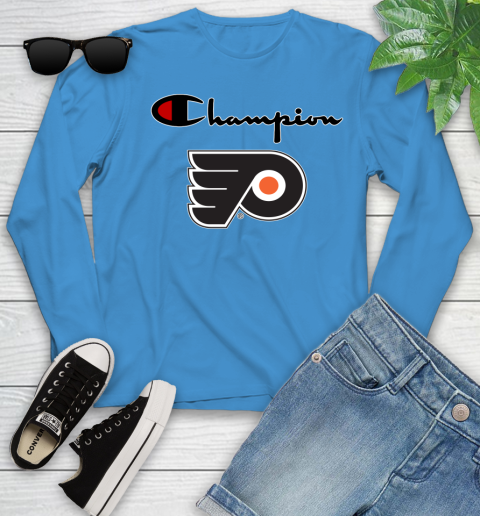 NHL Hockey Philadelphia Flyers Champion Shirt Youth Long Sleeve 5