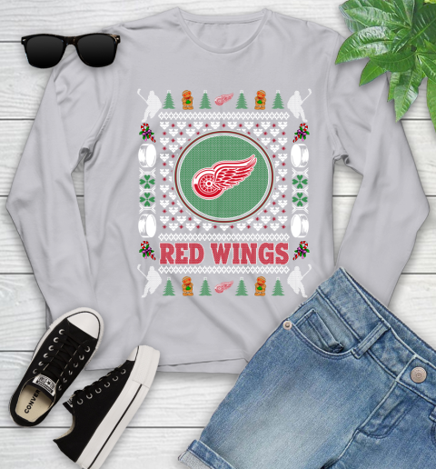 Detroit Red Wings Merry Christmas NHL Hockey Loyal Fan Ugly Shirt 128