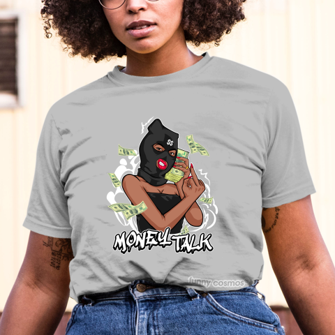 Jordan 5 Paris Saint Germain Matching Sneaker Tshirt For Woman For Girl Money Talk Hipster Hip Hop White Black Jordan Shirt