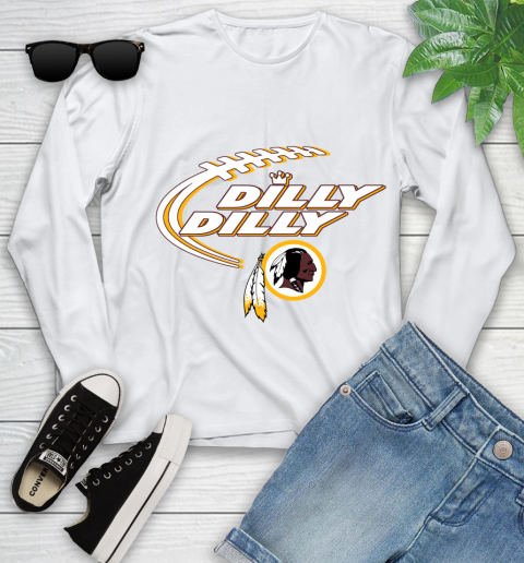 NFL Washington Redskins Dilly Dilly Football Sports Youth Long Sleeve